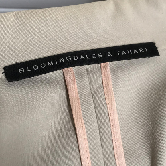 Bloomingdales + Tahari light overcoat sz 6 - Picture 4 of 8